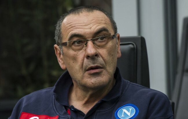 Italy: Serie A football Milan vs Napoli