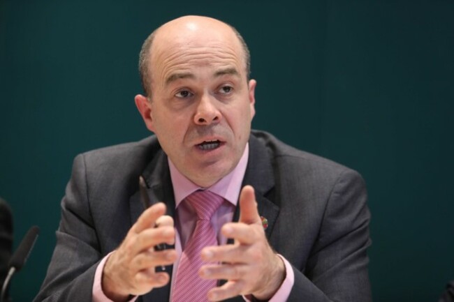 File Photo COMMUNICATIONS MINISTER DENIS Naughten is due to meet with management figures from Facebook in New York tomorrow to discuss revelations about the social media networkÕs approach to harmful or illegal content. End.