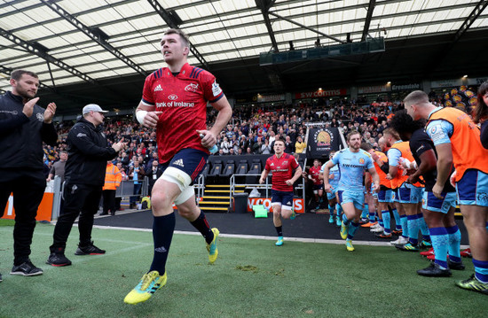 Peter O'Mahony makes his way out