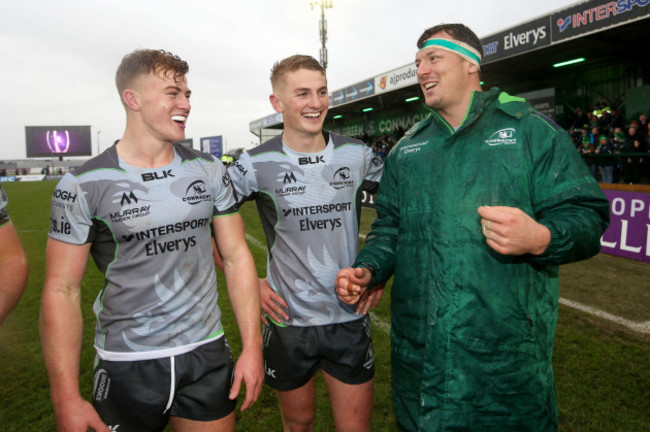 Robin Copeland with Conor Fitzgerald and Colm DeBuitlear after the game