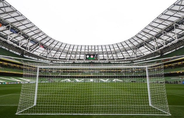 A general view of the Aviva stadium