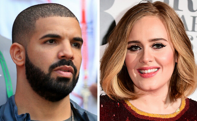 Adele attends Drake concert