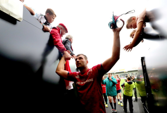 Tadhg Beirne celebrates after the match