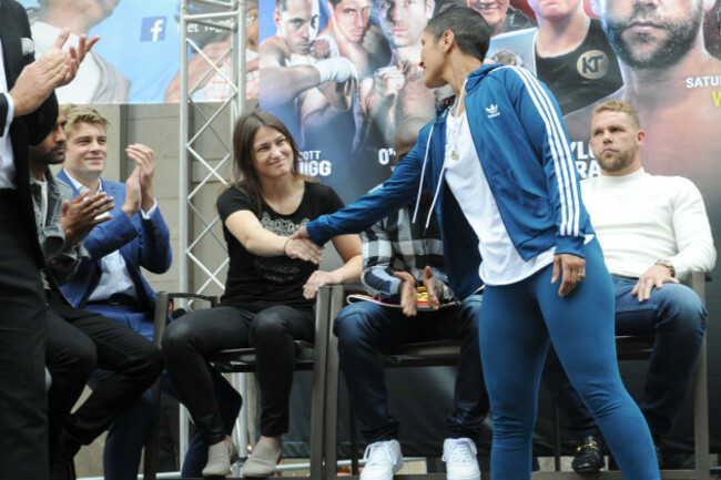 Cindy Serrano and Katie Taylor