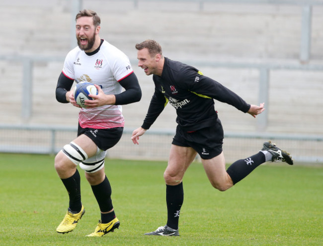 Pete Browne and Tommy Bowe