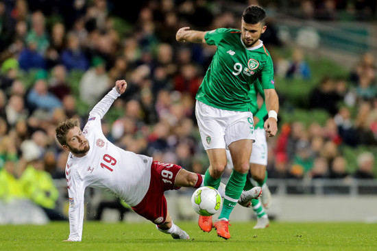 Shane Long and Lasse Schone