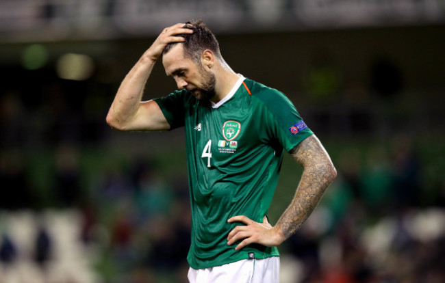 Shane Duffy dejected