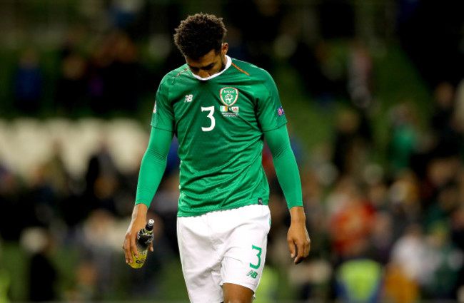 Cyrus Christie dejected after the game