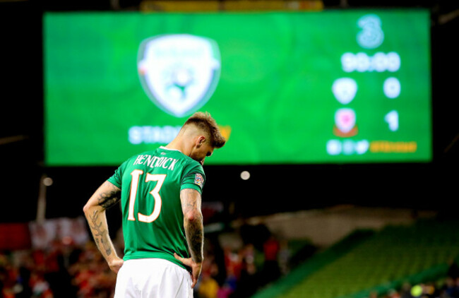 Jeff Hendrick dejected after the game