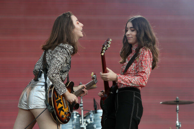 Portugal: Haim Performs At The Rock In Rio Lisbon 2018