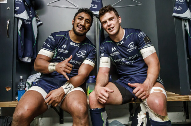Bundee Aki and Tom Farrell after the game