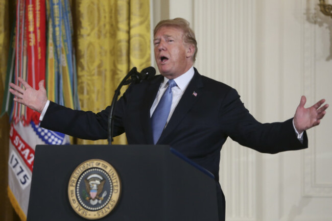 White House Medal of Honor Ceremony with President Donald Trump