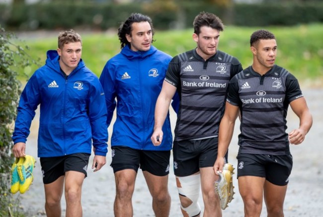 Jordan Larmour, James Lowe, Tom Daly and Adam Byrne