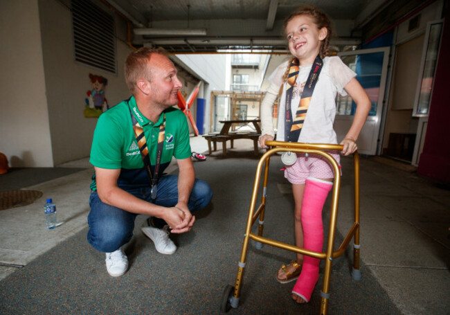 Graham Shaw with Millie OMahony