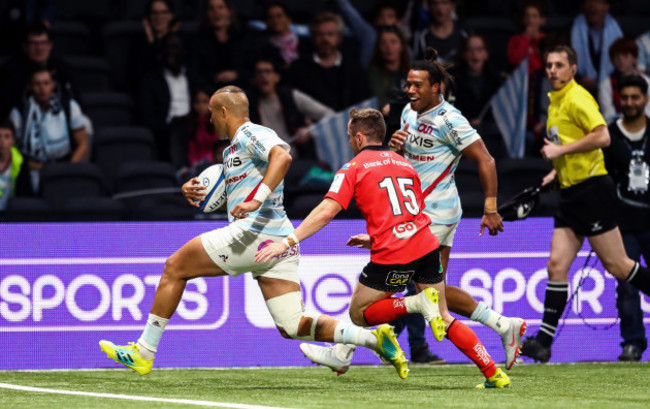 Simon Zebo scores a try