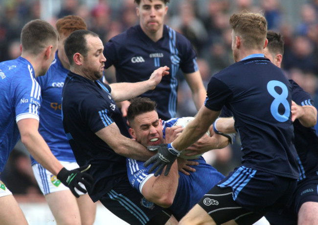 Niall Kerr with Martin Swift, Conall McCann, Emmett McFadden and Gary Wallace