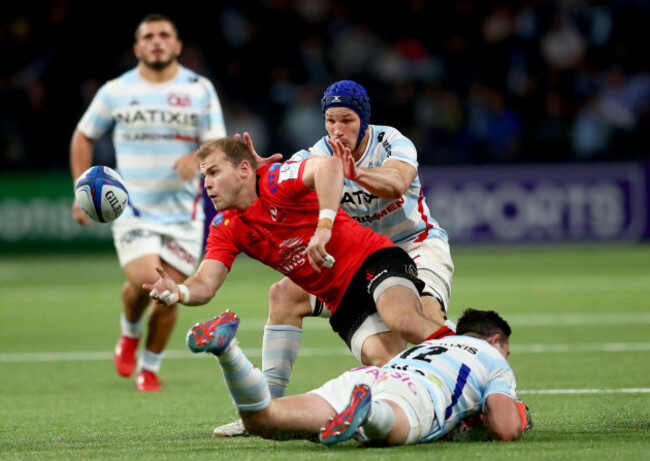 Wenceslas Lauret and Henry Chavancy tackles Will Addison