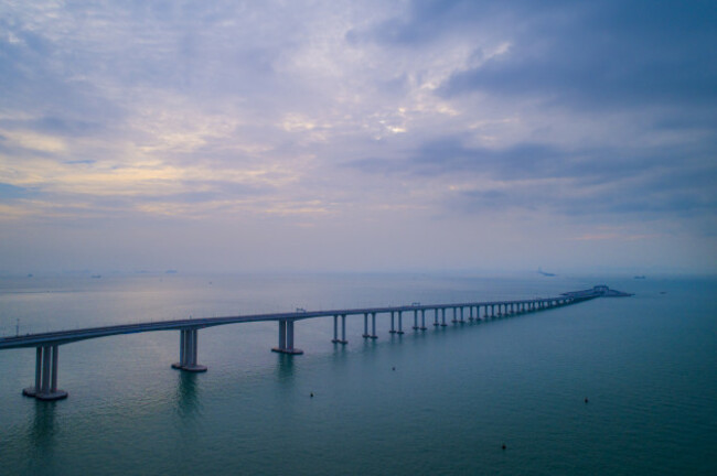 CHINA-HONG KONG-ZHUHAI-MACAO BRIDGE-AERIAL VIEW (CN)