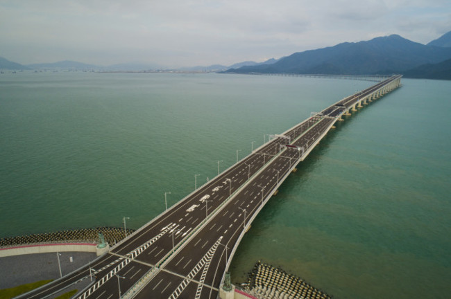 CHINA-HONG KONG-ZHUHAI-MACAO BRIDGE-AERIAL VIEW (CN)