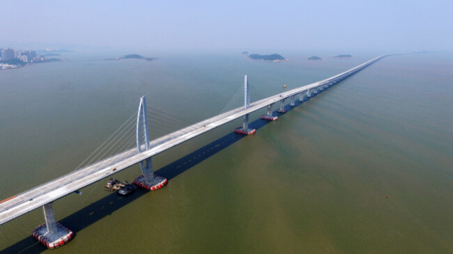 CHINA-HONG KONG-ZHUHAI-MACAO BRIDGE-CONSTRUCTION (CN)