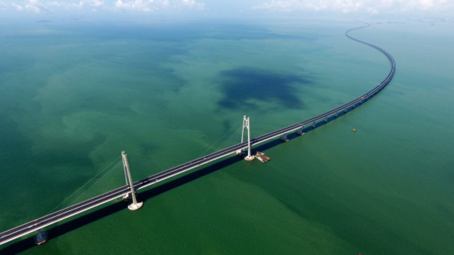 CHINA-HONG KONG-ZHUHAI-MACAO BRIDGE-CONSTRUCTION (CN)