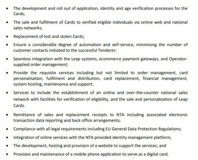 requirements leap card