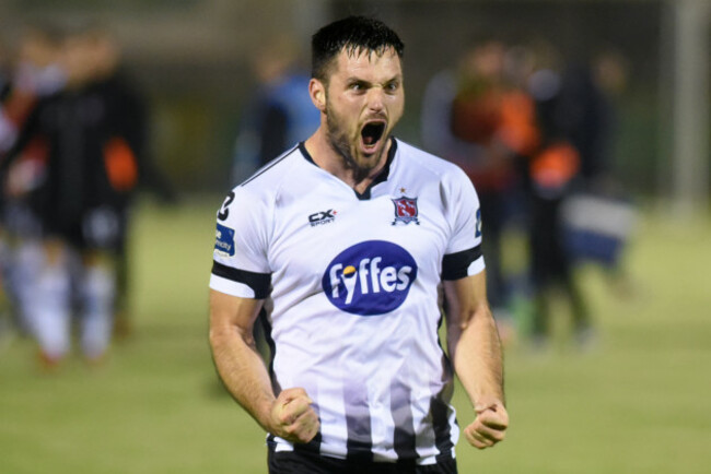 Patrick Hoban celebrates winning