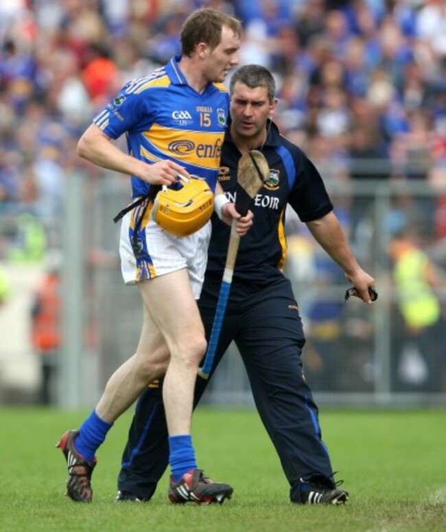 Liam Sheedy speaks with Lar Corbett