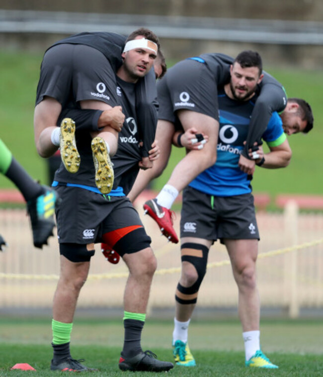 Tadhg Beirne and Jordan Larmour