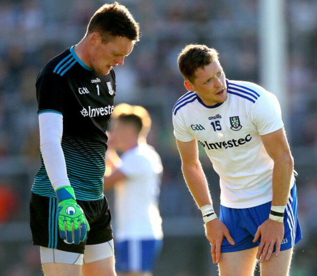 Rory Beggan and Conor McManus discuss a free