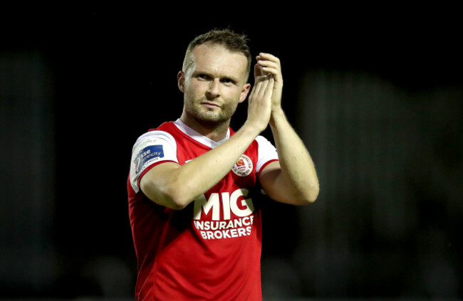 Conan Byrne celebrates