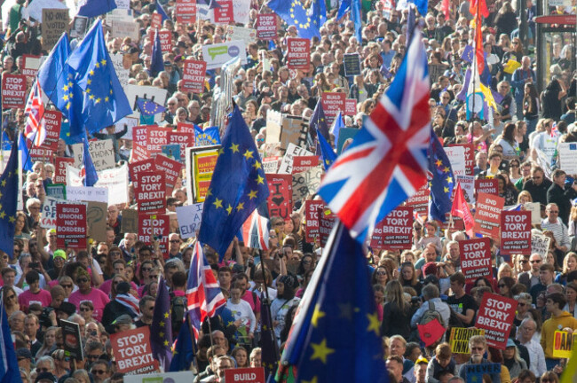 BRITAIN-LONDON-BREXIT VOTE-DEMONSTRATION