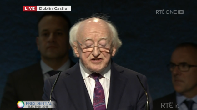 AS IT HAPPENED: Michael D Higgins Re-elected As President Of Ireland