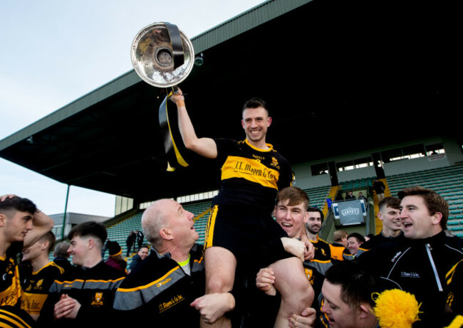 John Payne celebrates
