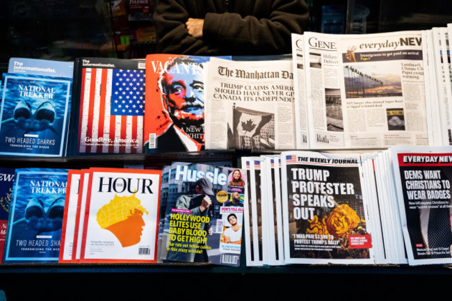 Misinformation Newsstand near Times Square