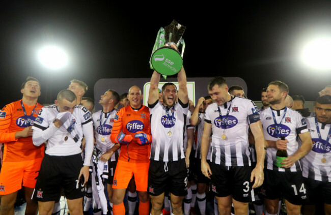 Patrick Hoban lifts the trophy