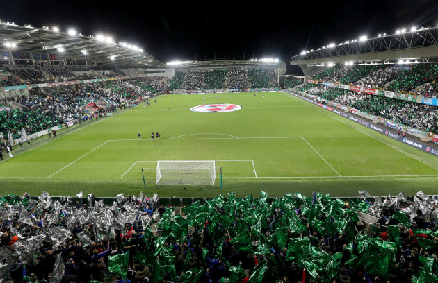 A view of Windsor Park before the game