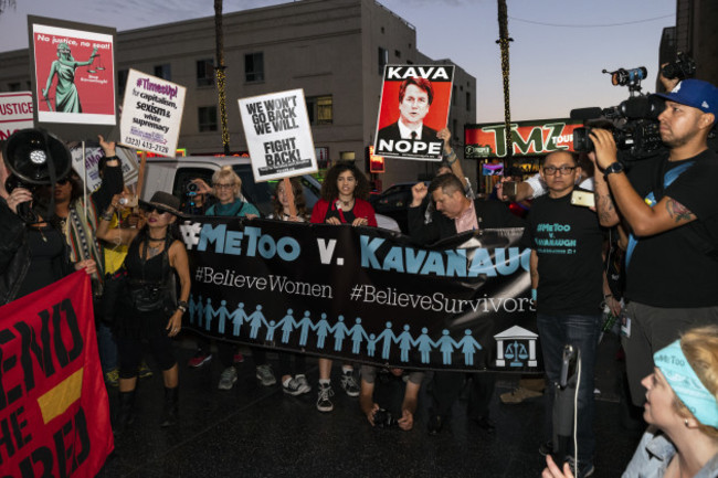 CA: MeToo Activists Protest Brett Kavanaugh in Los Angeles