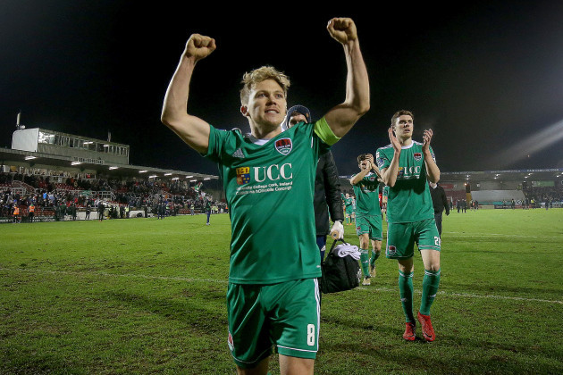 Conor McCormack celebrates after the game