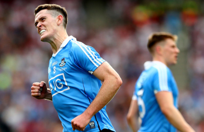 Brian Fenton celebrates scoring a point