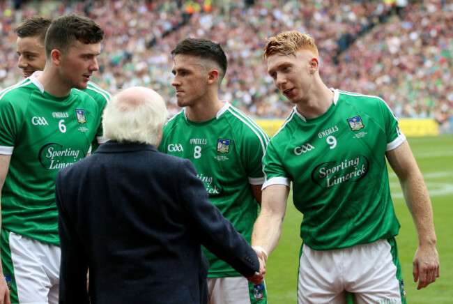 Michael D Higgins with Cian Lynch