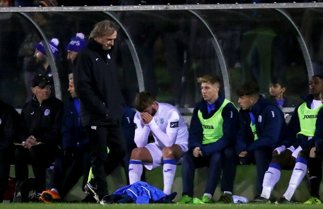 Paddy McCourt in the dugout