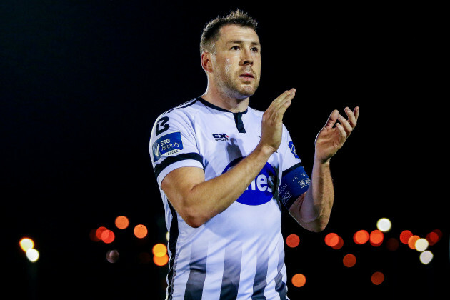 Brian Gartland celebrates after the game 12/10/2018