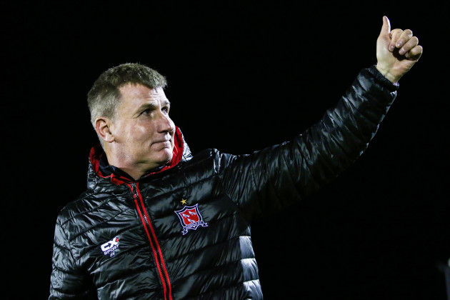 Stephen Kenny celebrates after the game 12/10/2018