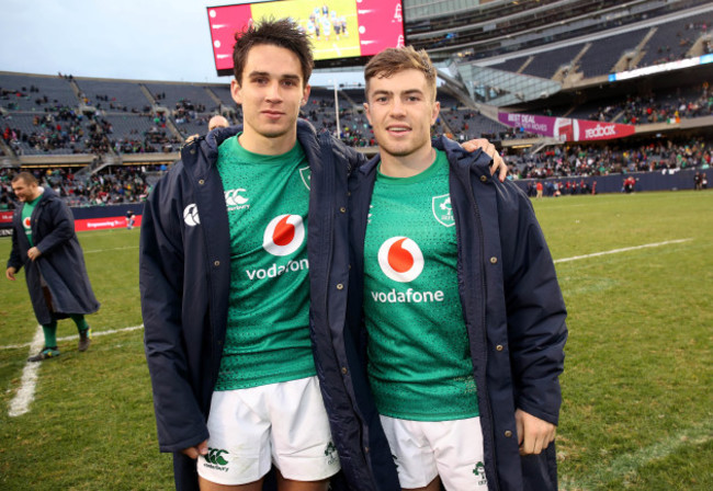 Joey Carbery and Luke McGrath after the game