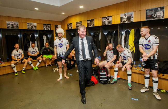 Stephen Kenny celebrates