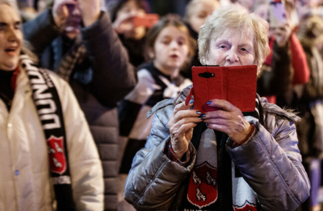Fans at the homecoming