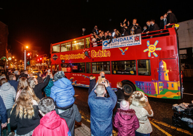 The Dundalk bus arrives