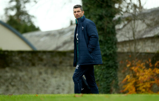 Rob Kearney arrives