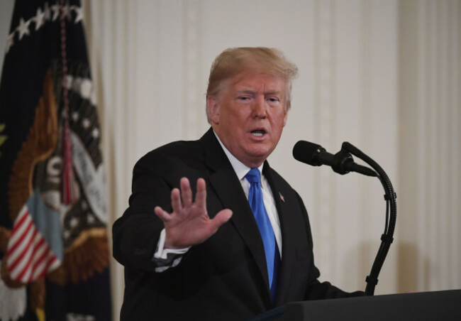 U.S.-WASHINGTON D.C.-TRUMP-PRESS CONFERENCE
